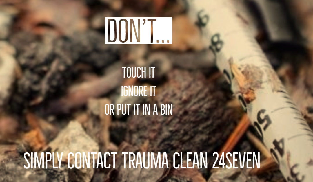 Why you should never pick up a needle – Trauma Clean 24 Seven Needles Clean Up