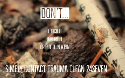 Why you should never pick up a needle – Trauma Clean 24 Seven Needles Clean Up