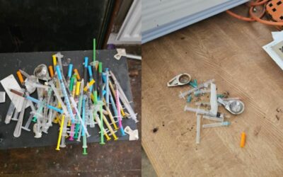 Needles Clean up in an Overly Cluttered Residential Property